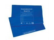 Blue Hazardous Waste Sacks 25x44" (Packed in 4 qtys)